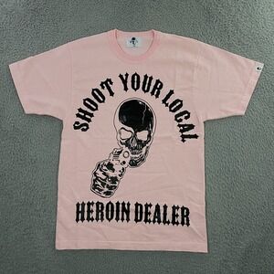 Warren Lotas T-Shirt size‎ Small Shoot Your Local Heroin Dealer Skull Western